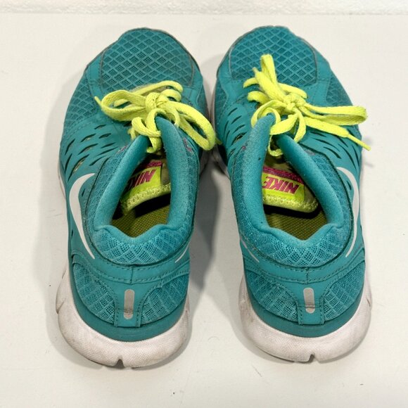 Nike Flex Athletic Running Shoe Turquoise Blue Low Top Lightweight Womens Sz 6.5 - Picture 5 of 9